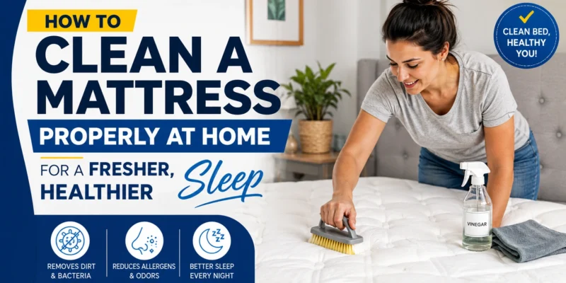 How to Clean a Mattress Properly at Home for a Fresher Healthier Sleep
