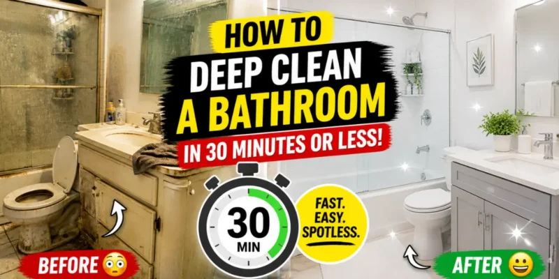 How to Deep Clean a Bathroom in 30 Minutes or Less