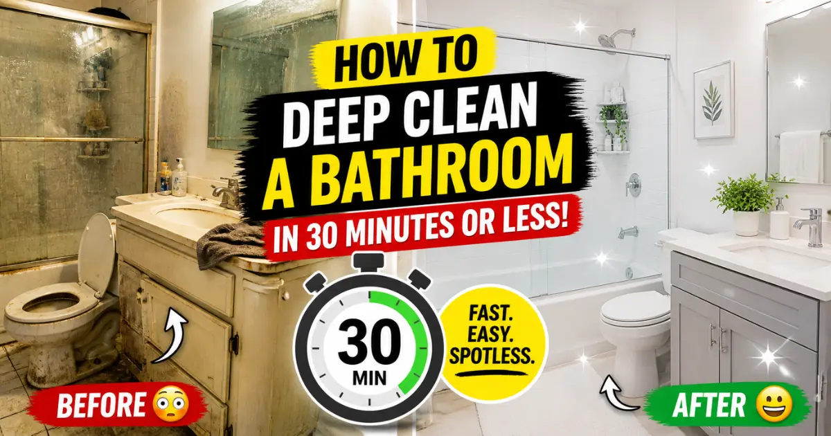 How to Deep Clean a Bathroom in 30 Minutes or Less