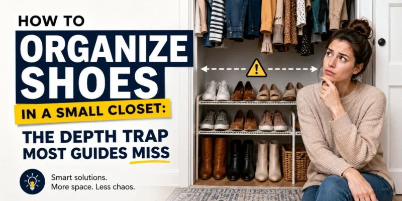 How to Organize Shoes in a Small Closet 1