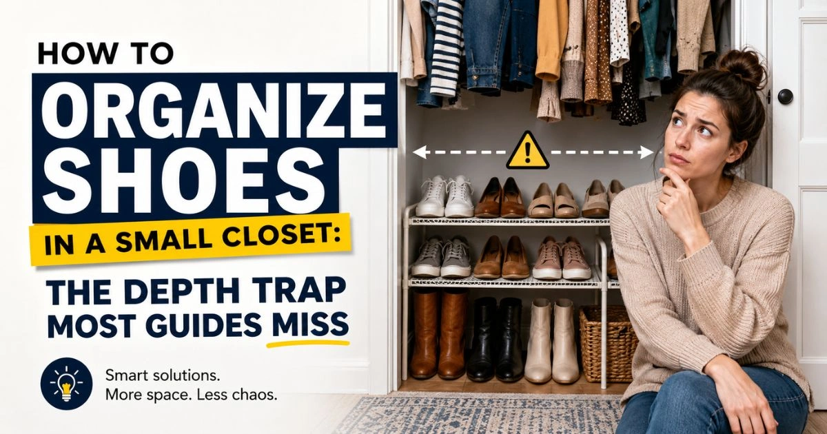 How to Organize Shoes in a Small Closet 1