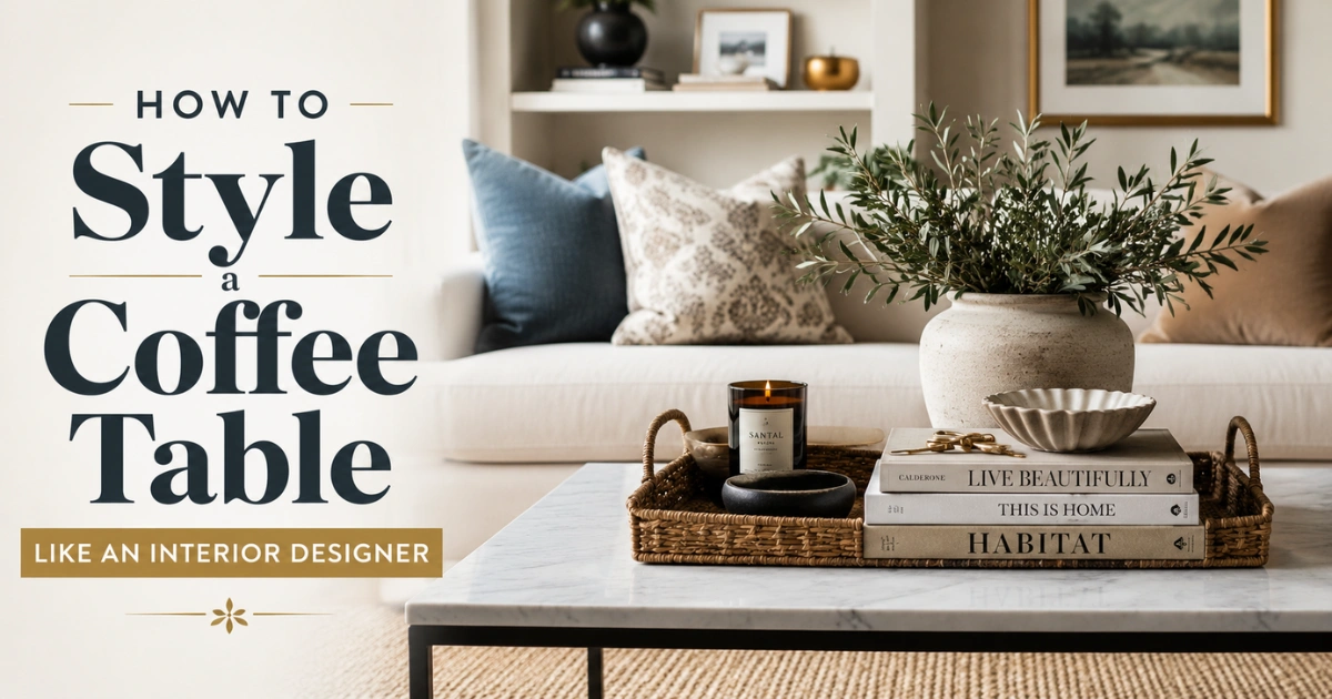 How to Style a Coffee Table Like an Interior Designer