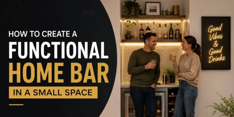 How to Create a Functional Home Bar in a Small Space