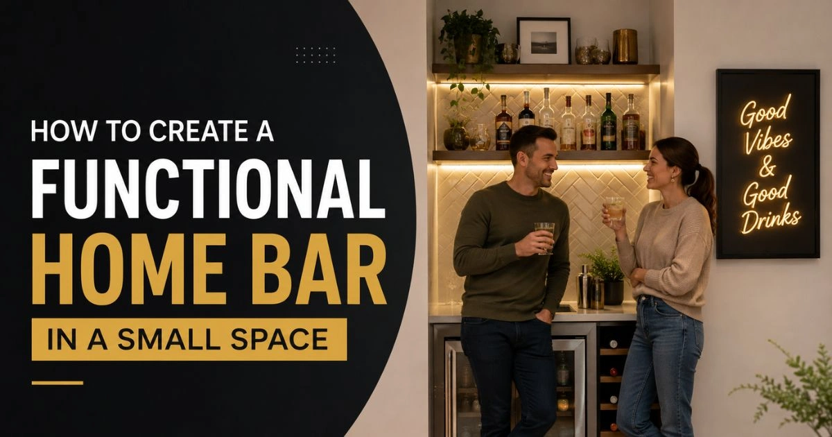How to Create a Functional Home Bar in a Small Space