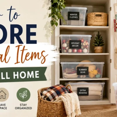 How to Store Seasonal Items in a Small Home 1