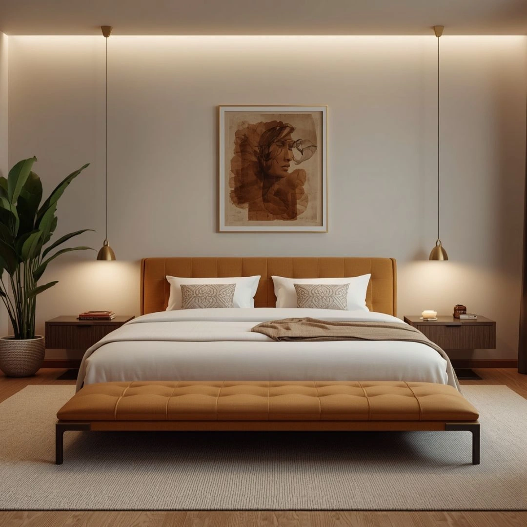 Minimalist Zen Bedroom Design for Anxiety