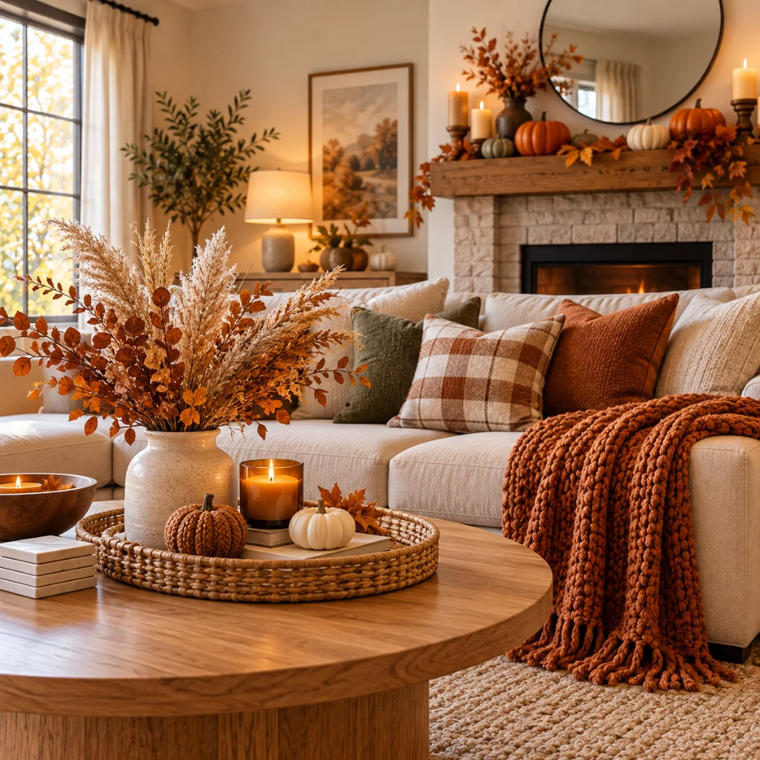 Fall Warmth & Texture_ Earthy Tones & Ambient Lighting