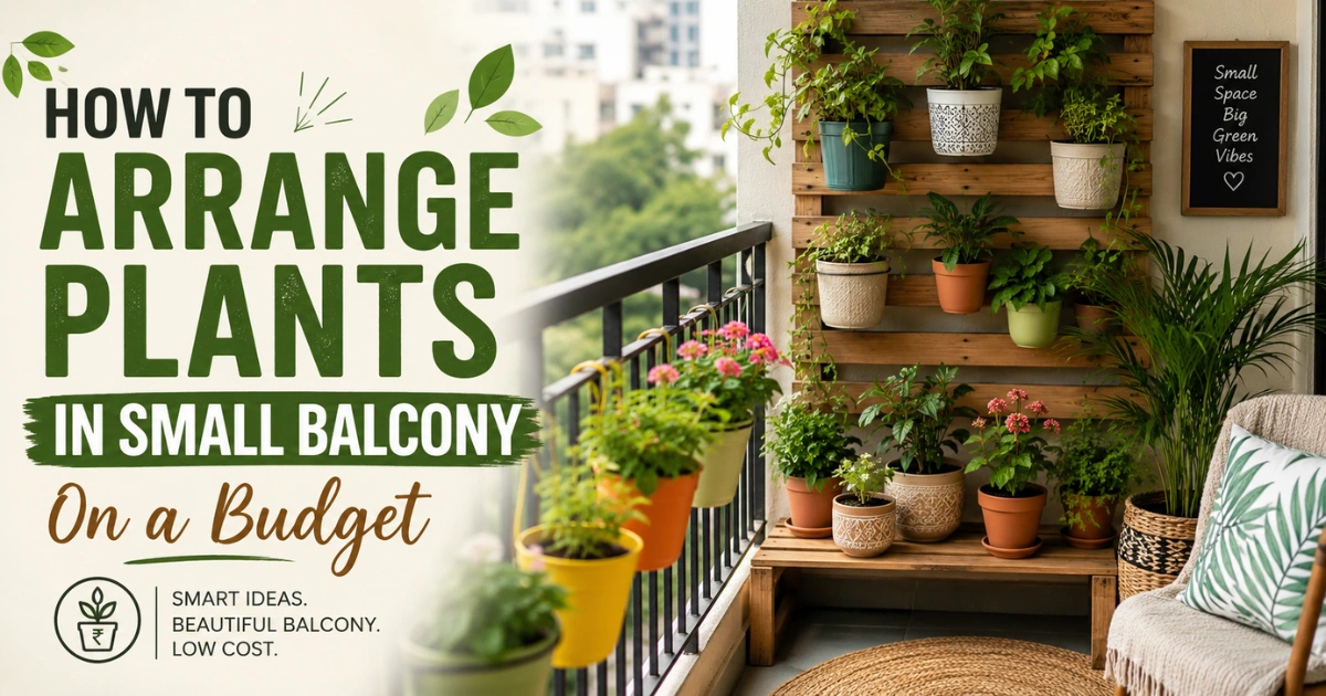 How to Arrange Plants in Small Balcony on a Budget