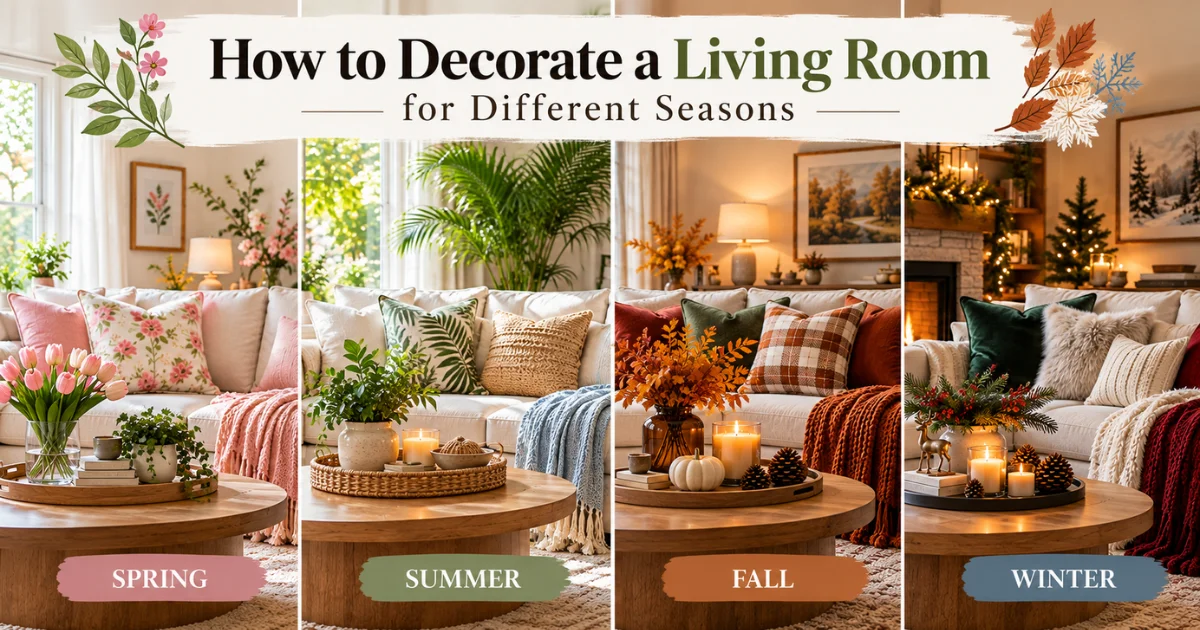 How to Decorate a Living Room for Different Seasons How to Decorate a Living Room for Different Seasons