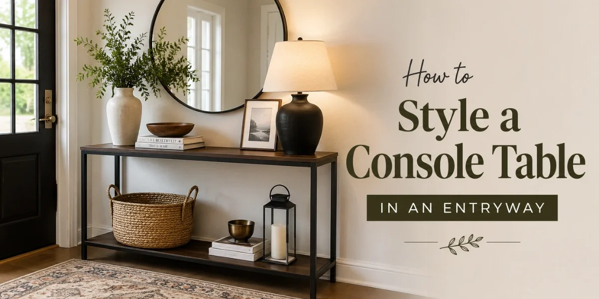 How to Style a Console Table in an Entryway