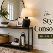 How to Style a Console Table in an Entryway