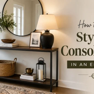 How to Style a Console Table in an Entryway How to Style a Console Table in an Entryway