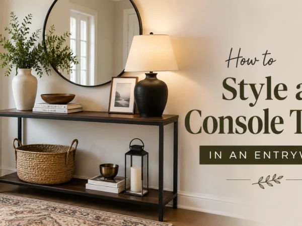 How to Style a Console Table in an Entryway