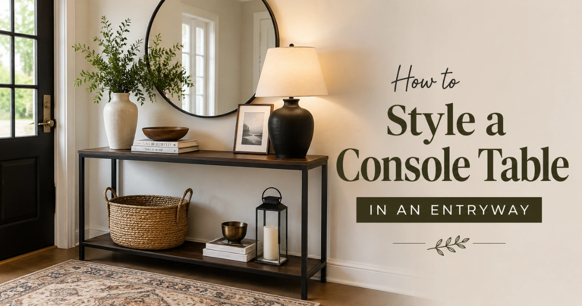 How to Style a Console Table in an Entryway How to Style a Console Table in an Entryway